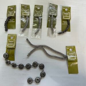 Bead Gallery Mixed Metal Bead Lot Copper Silver Rondelle NOS